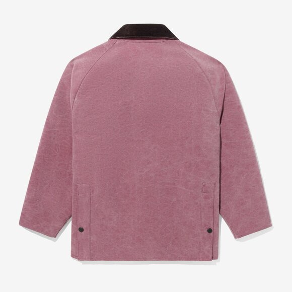 New Noah x Barbour Cotton Bedale Jacket in Pomegranate - Picture 6 of 10